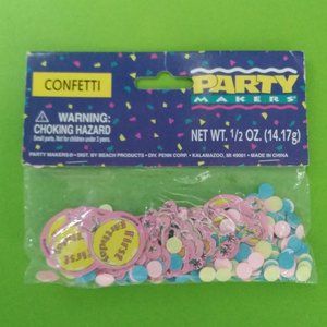 Vintage Party Makers First Birthday Confetti